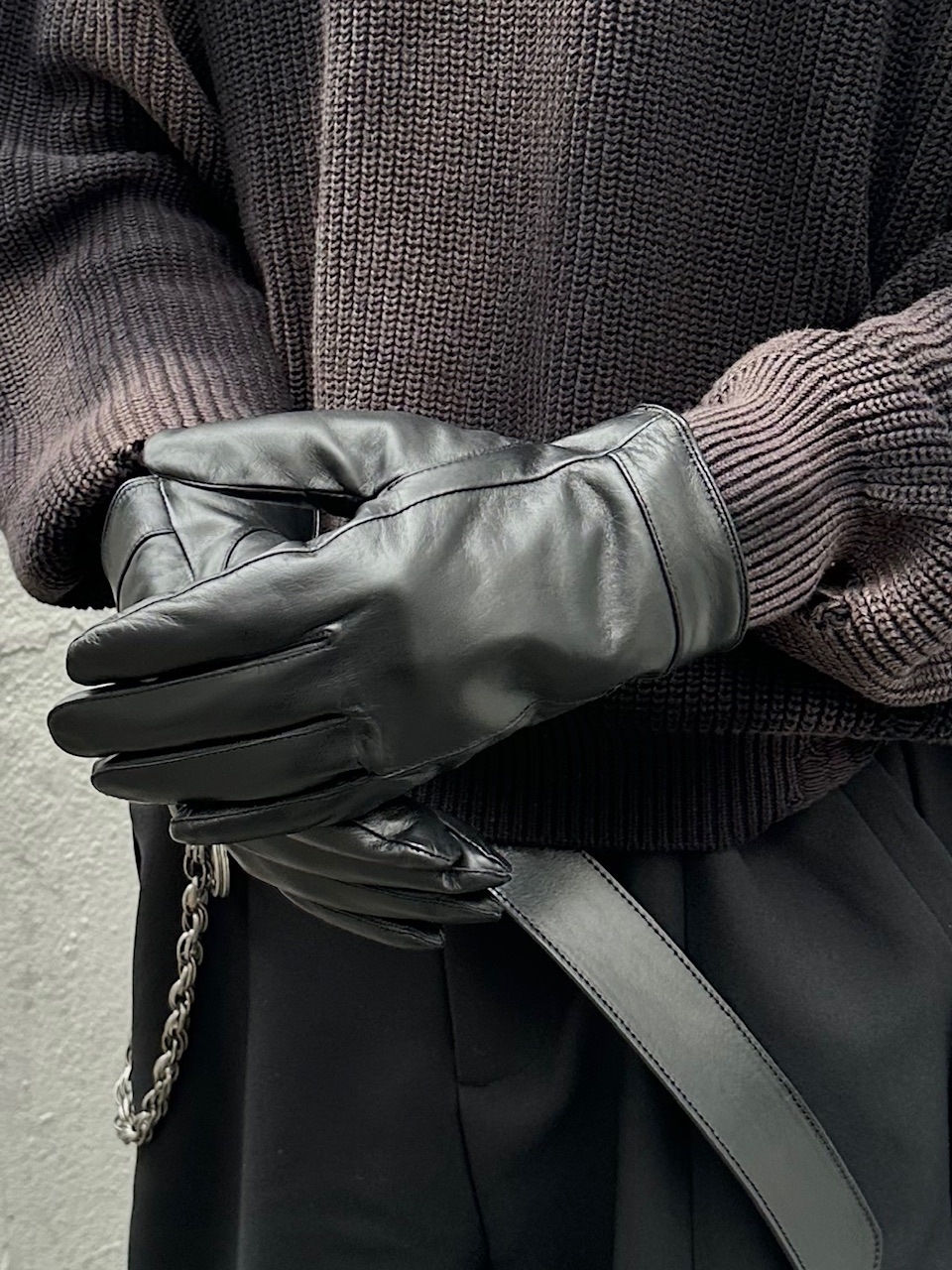 大阪店WEB限定受注制【Chikashitsu +】lambskin classic leather gloves / 【チカシツプラス】ラムスキンクラシックレザーグローブ (2type)