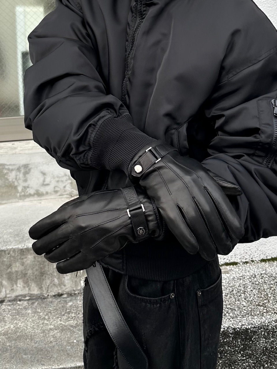 大阪店WEB限定受注制【Chikashitsu +】lambskin classic leather gloves / 【チカシツプラス】ラムスキンクラシックレザーグローブ (2type)