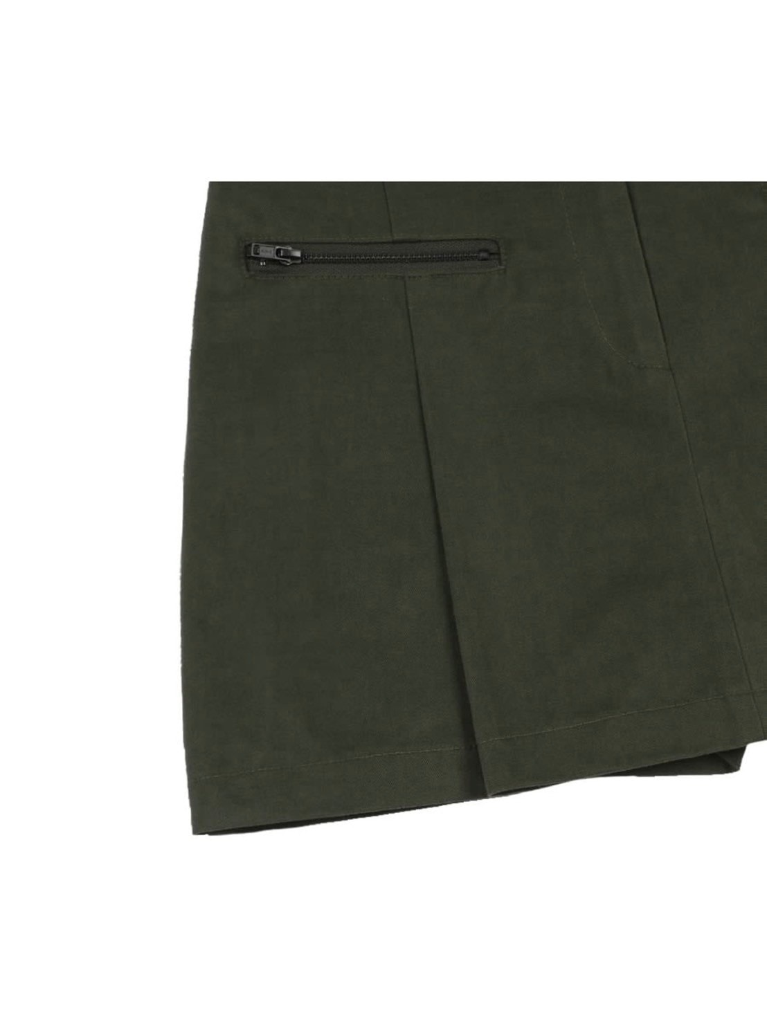 ■FANCY CLUB■ NF Biker Pintuck Mini Skirt KHAKIF24QD865 F24 NF] BIKER PINTUCK MINI SKIRT (KHAKI)_F24QD865 - FANCY CLUB