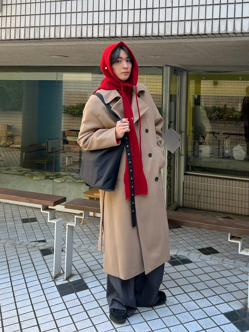 Chikashitsu +】ロングコートユニセックス