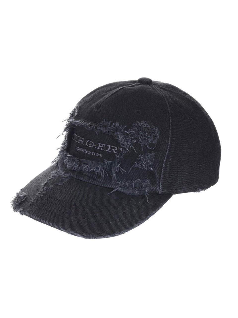 【SURGERY】デストロイ デニム キャップ ブラック デニム 6/16再入荷【SURGERY】surgery distroyed denim cap / 【サー