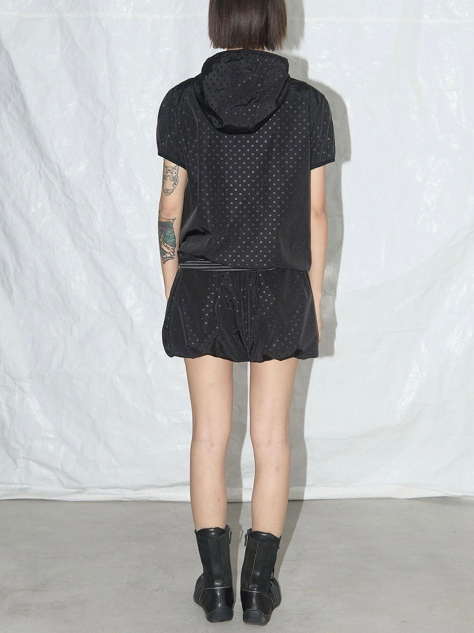 FANCY CLUB】DOT NYLON BALLOON SKIRT | OUR BRAND,FANCY CLUB