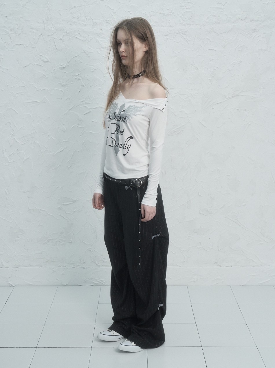 【SETUP-EXE】V-NECK CROSS TOP (2色)★送料・関税込★ SETUP‐EXE】V-NECK CROSS TOP | OUR BRAND,SETUP-EXE | PRESSING