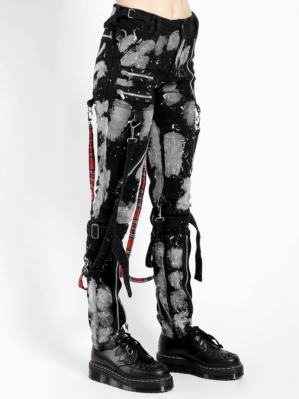 MIXED TWEED BONDAGE TROUSERS(BK) | el conductor
