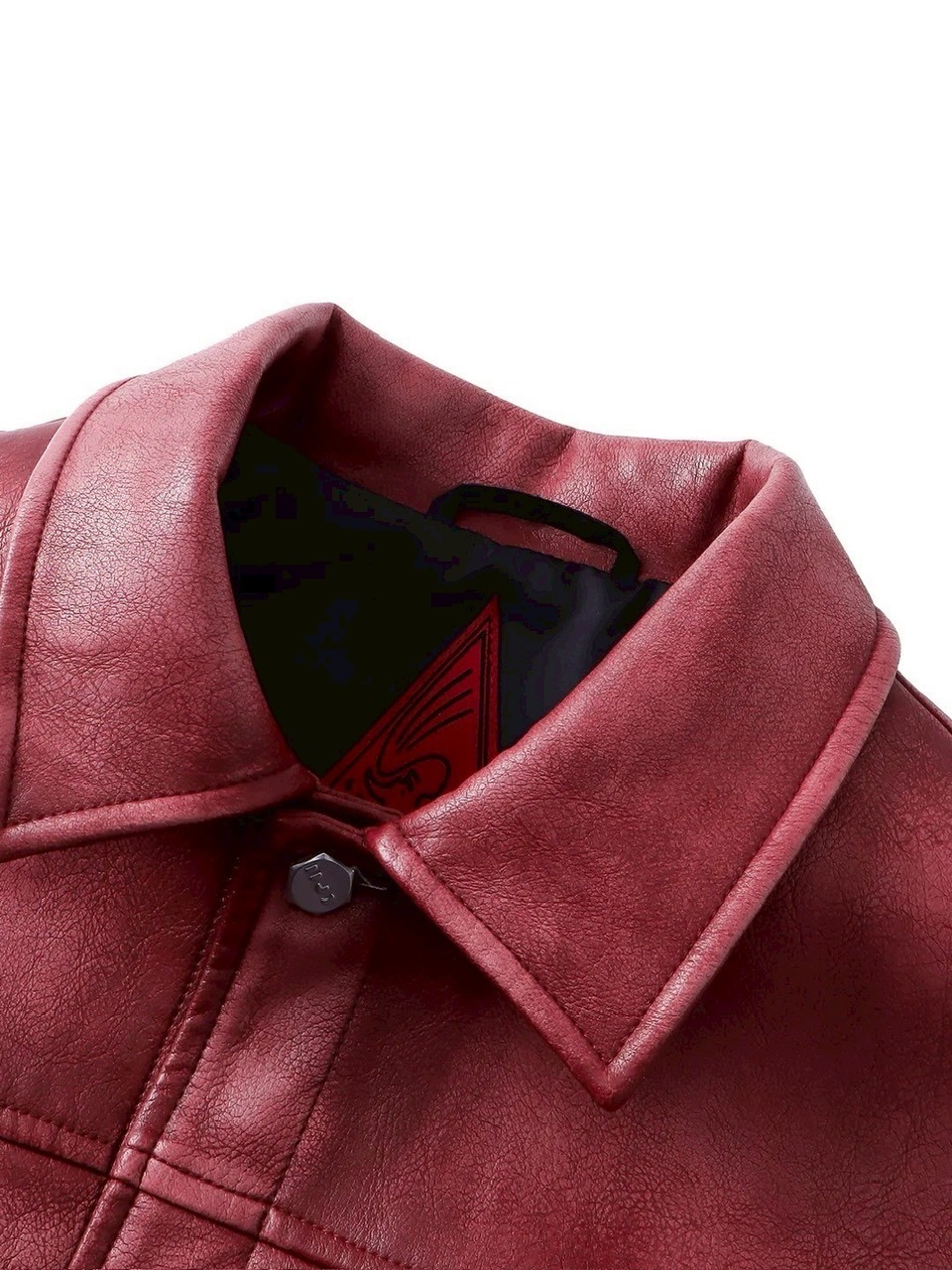 【The Boy Has No Patience】BLOOD MOON NIGHT SPIDER WEB LEATHER JACKET