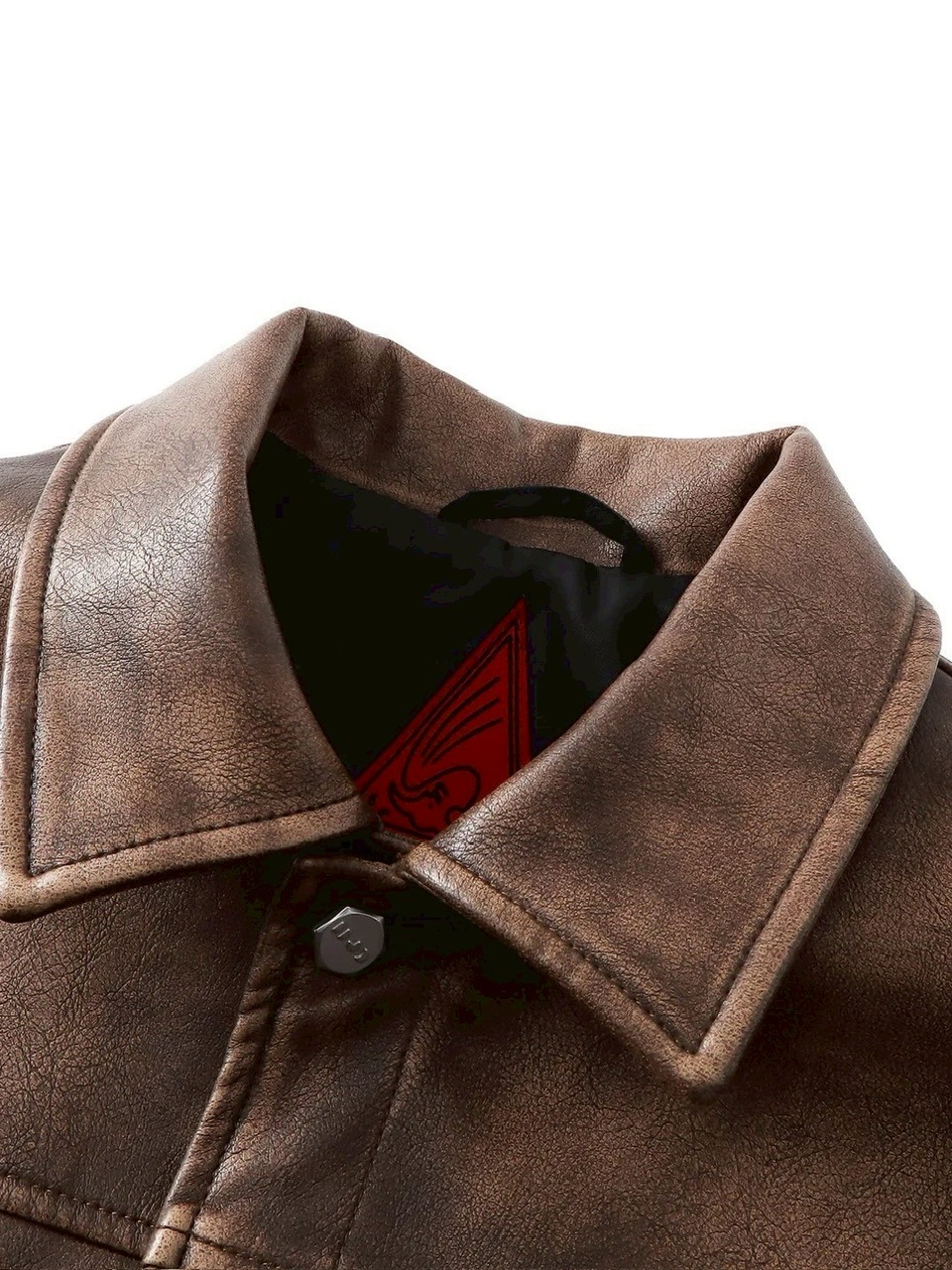 【The Boy Has No Patience】BLOOD MOON NIGHT SPIDER WEB LEATHER JACKET