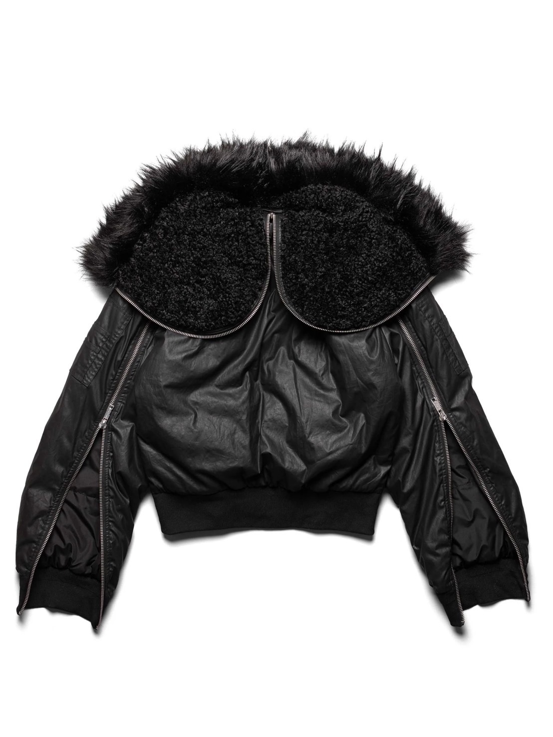 ジャケット・アウター RACER WORLDWIDE bomber far jacket M blk Black Fur Bomber – Racer Worldwide