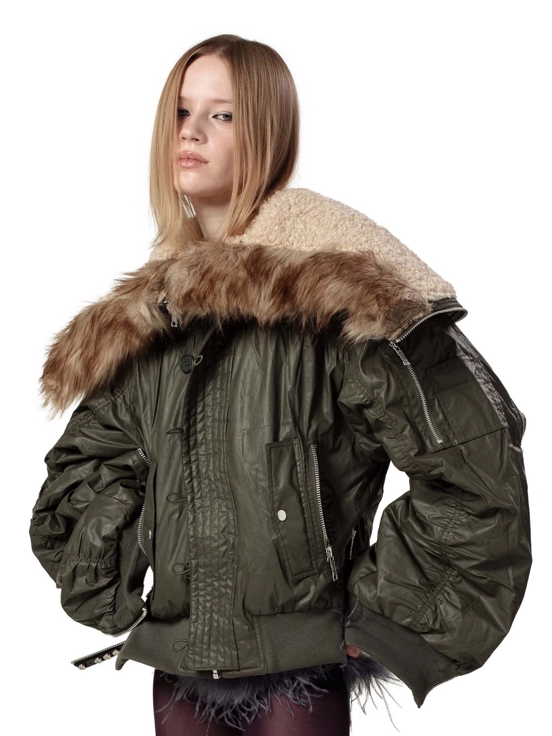 ジャケット・アウター racerworldwide Aviator Bomber Jacket Black Waxed Aviator Bomber – Racer Worldwide