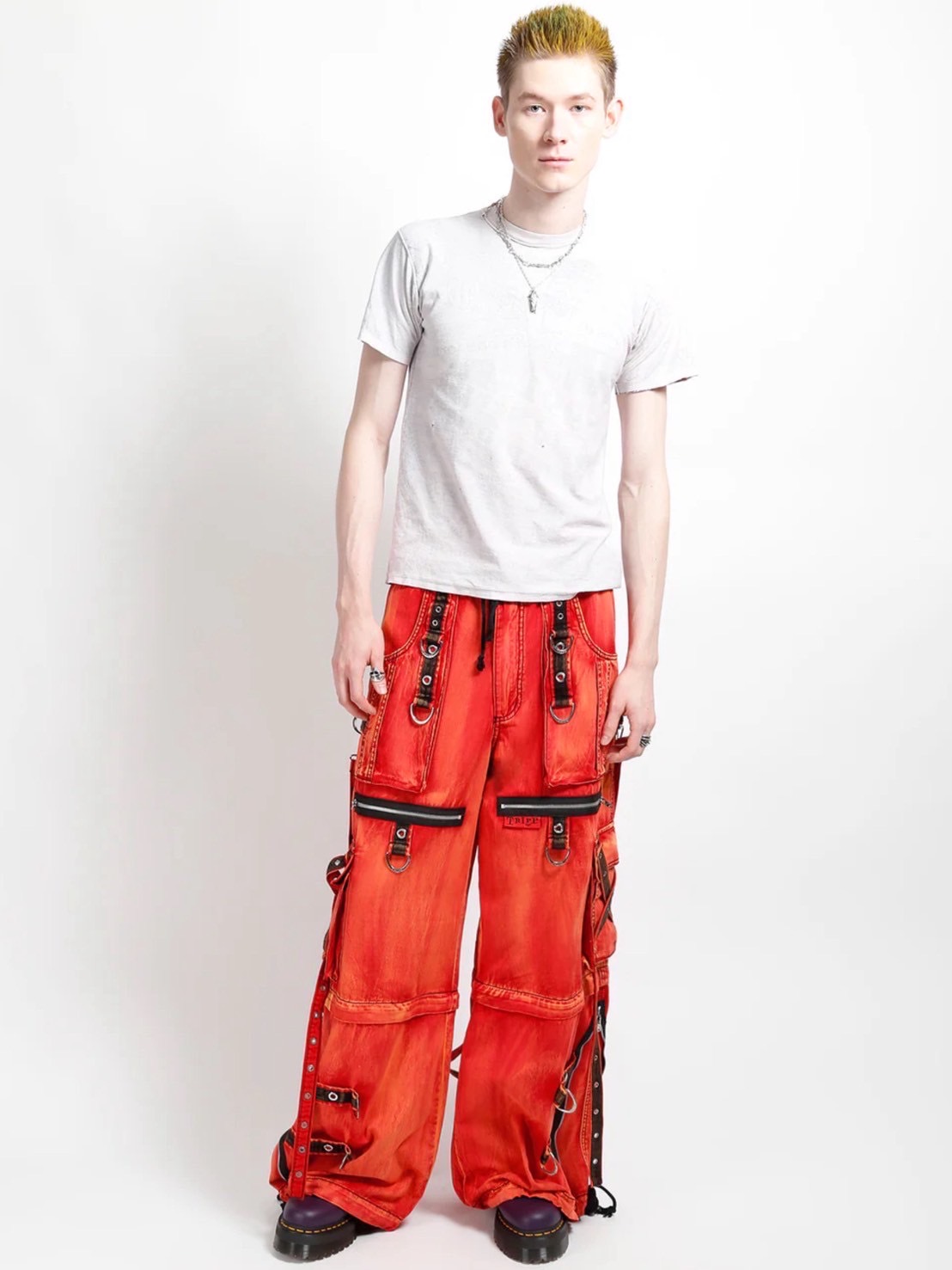 TRIPP nyc】X-STRAP PANT FIRE WASH[AF7144MB] / 【トリップ