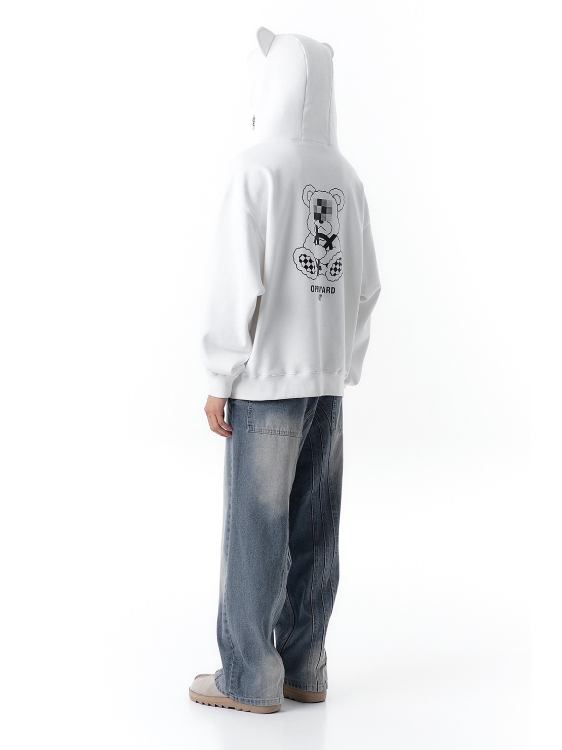 ★OY★TEDDY ODOLLY HOODIE-WHITE★正規品/韓国直送料込/人気 OY】MOSAIC ODOLLY HOODIE ZIP UP | OUR BRAND,OY | PRESSING