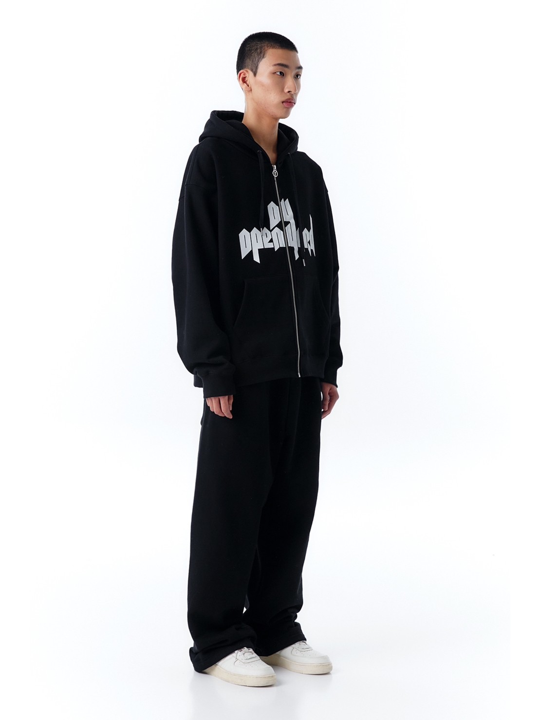 ★OY★LOGO PATCH HOODIE ZIP UP - BLACK★正規品/韓国直送料込 OY (오와이) Ι OPENYARD
