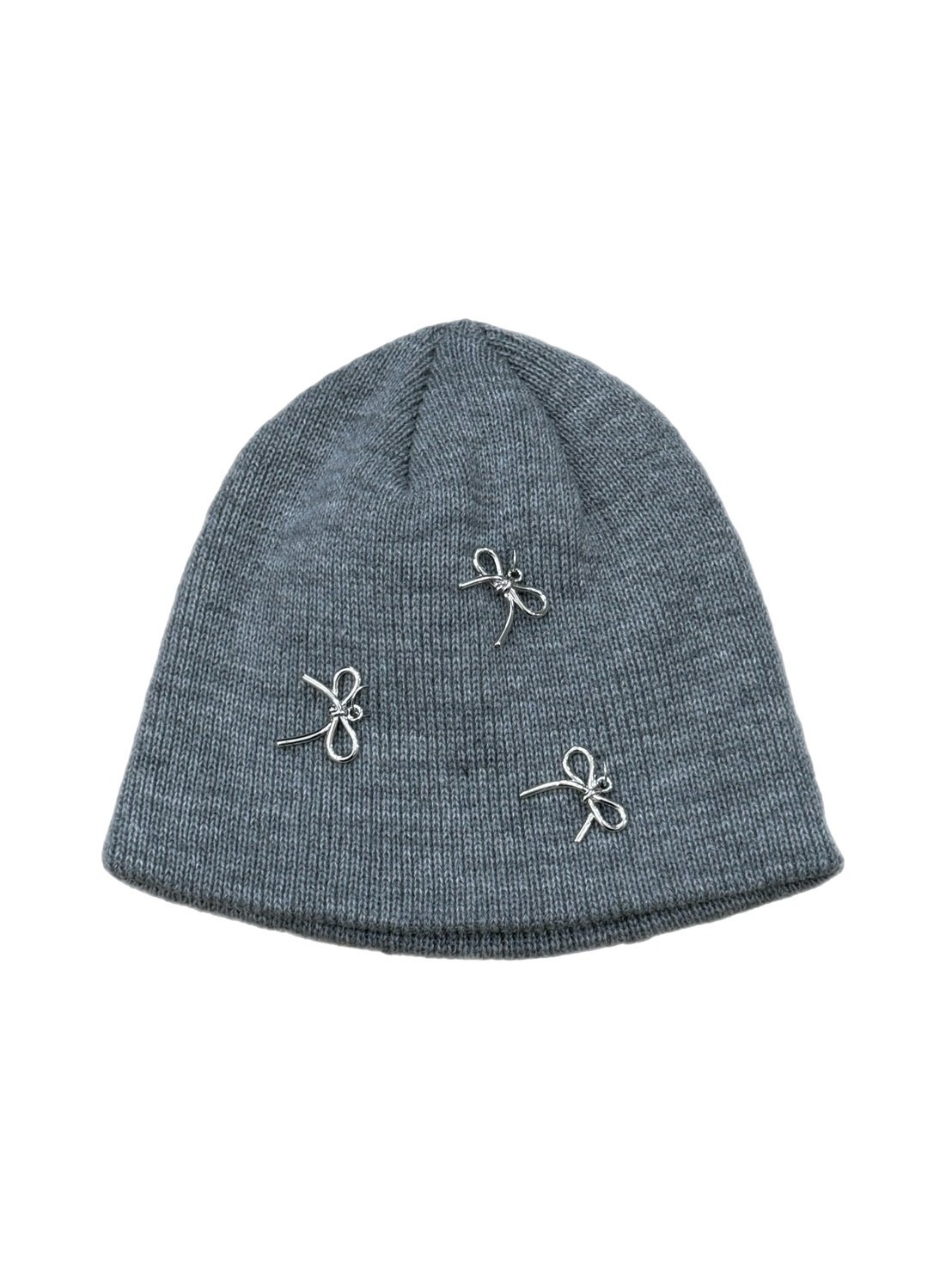 受注制【Chikashitsu +】ribbon beanie (3color)