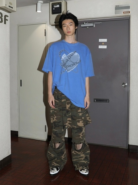 ESC STUDIO】pigment washing heart t-shirt | OUR BRAND,ESC