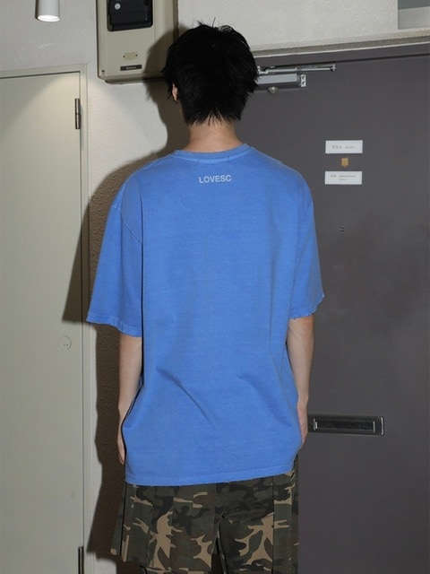 ★ESCSTUDIO★pigment washing heart t-shirt (skyblue)★正規品 ESC STUDIO】pigment washing heart t-shirt | OUR BRAND,ESC