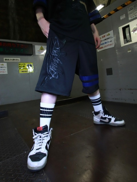 【XU×BLANKY JET】good bye hiphop MESH SHORTS