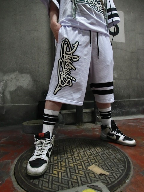 【XU×BLANKY JET】good bye hiphop MESH SHORTS