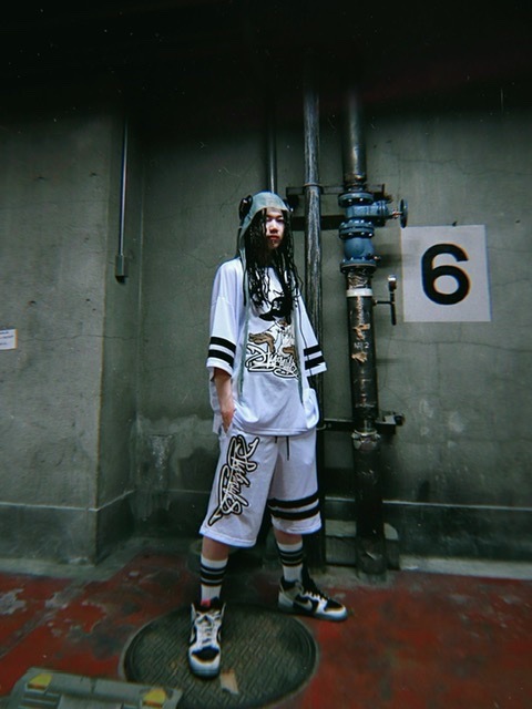 【XU×BLANKY JET】good bye hiphop MESH SHORTS