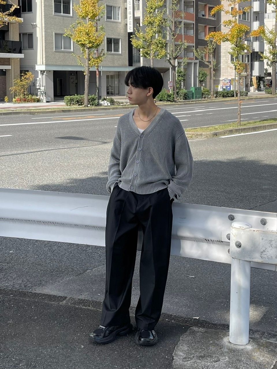 トップス Chikashitsu +dirty wash cotton cardigan 受注制【Chikashitsu +】dirty wash cotton cardigan (3color