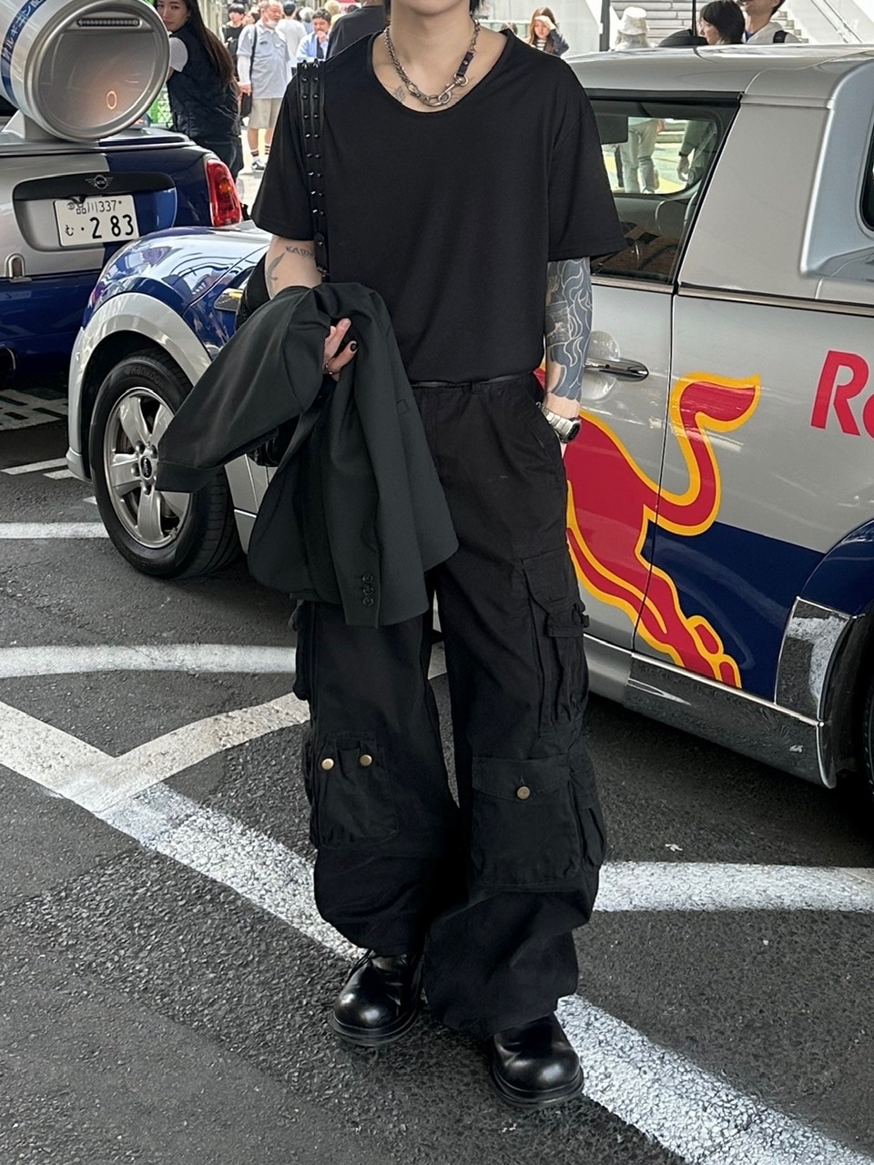 大阪店WEB限定受注制【Chikashitsu +】multi pocket cargo pants