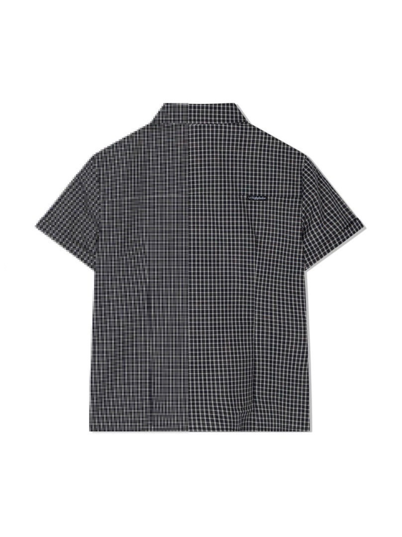 【Uglyshadow】CHECK RIBBON SHIRTS