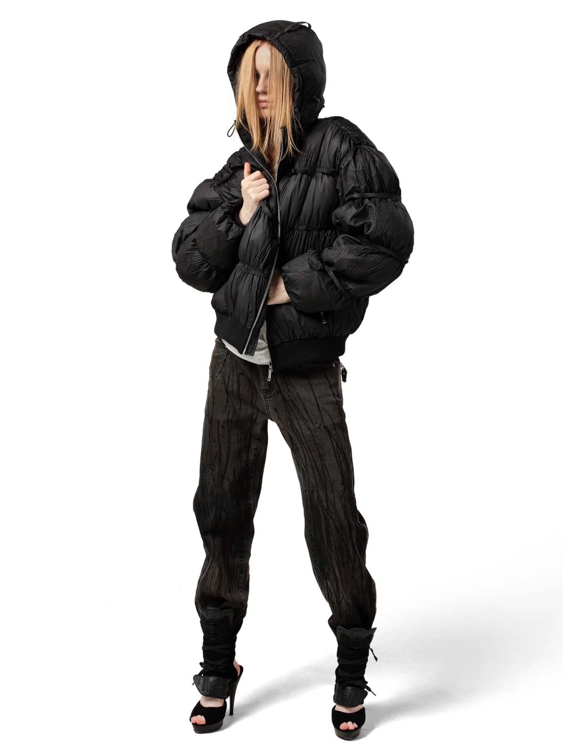 RACER WORLDWIDE】Puffer Jacket X【レーサーワールドワイド】パファー