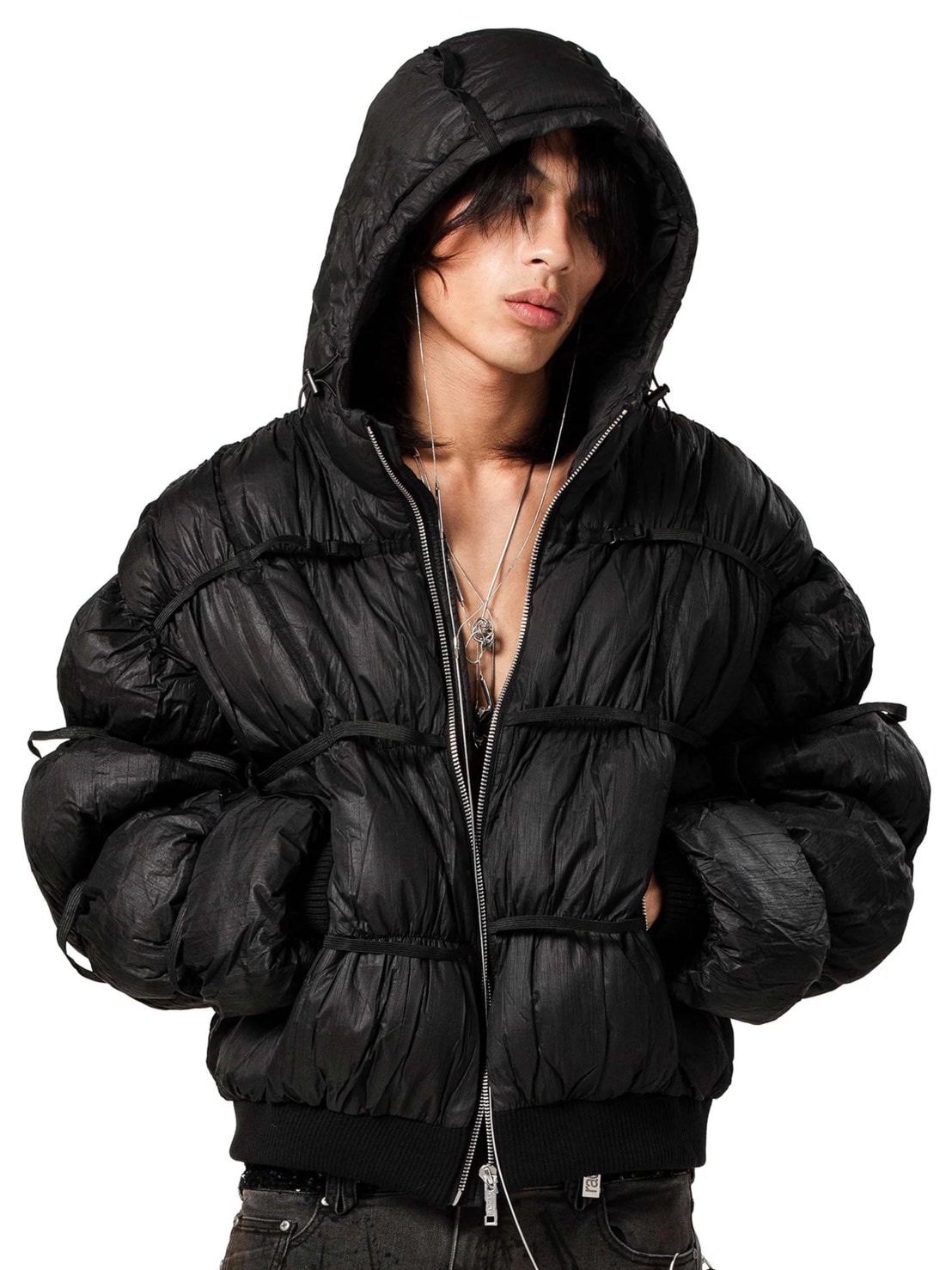 RACER WORLDWIDE】Puffer Jacket X【レーサーワールドワイド