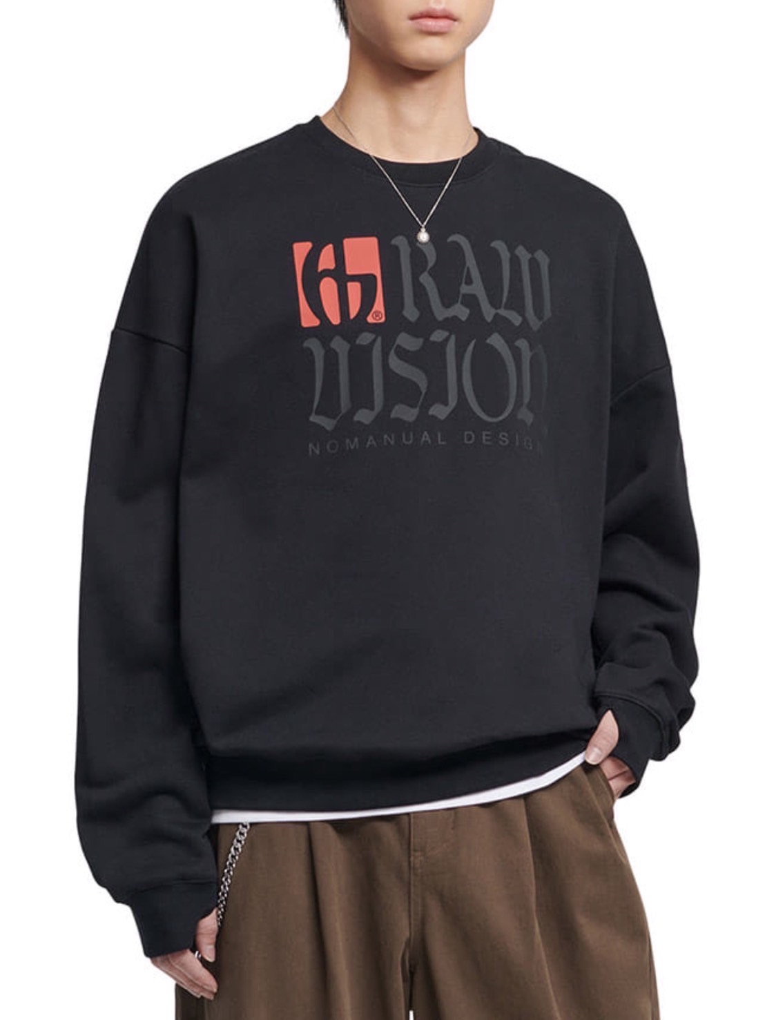 【NOMANUAL】R.V LOGO SWEATSHIRT