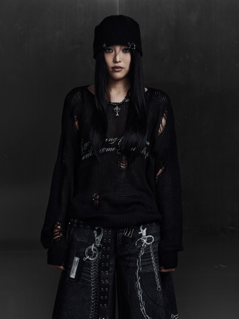 11/30 19:00 発売【Rosen Kreuz】LOOSE MESH KNIT | OUR BRAND,Rosen