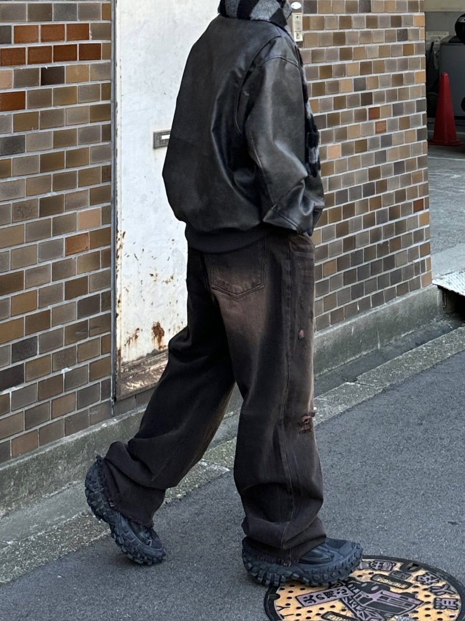 大阪店WEB限定受注制【Chikashitsu +】vintage like denim pants