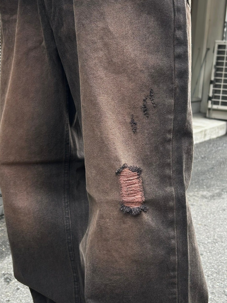 大阪店WEB限定受注制【Chikashitsu +】vintage like denim pants