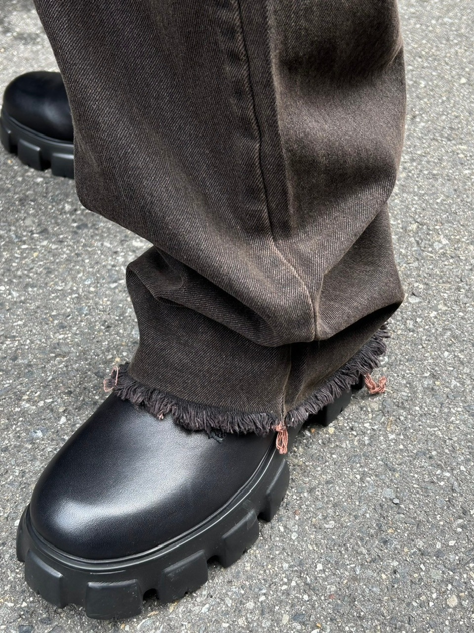 大阪店WEB限定受注制【Chikashitsu +】vintage like denim pants