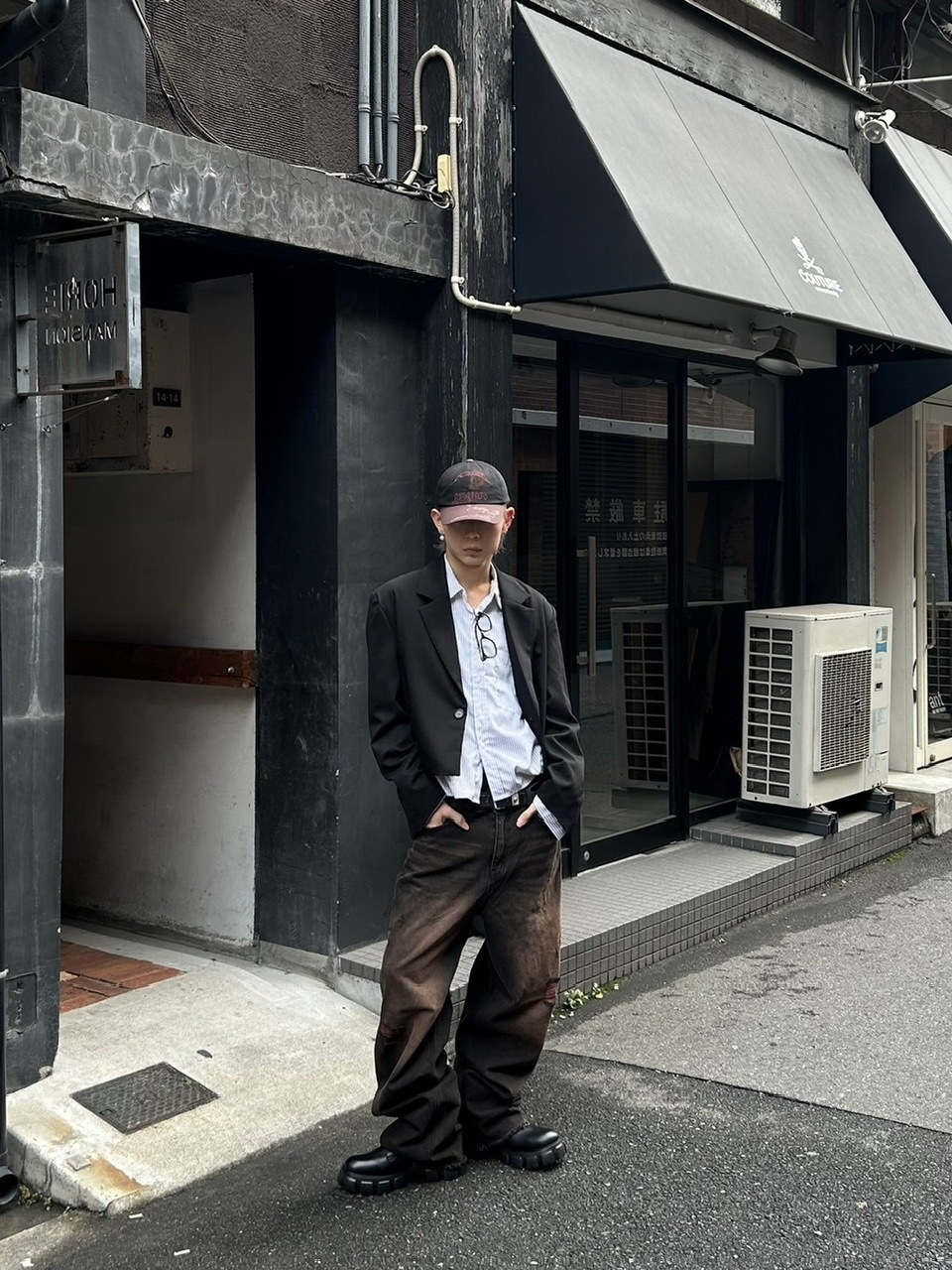 大阪店WEB限定受注制【Chikashitsu +】vintage like denim pants