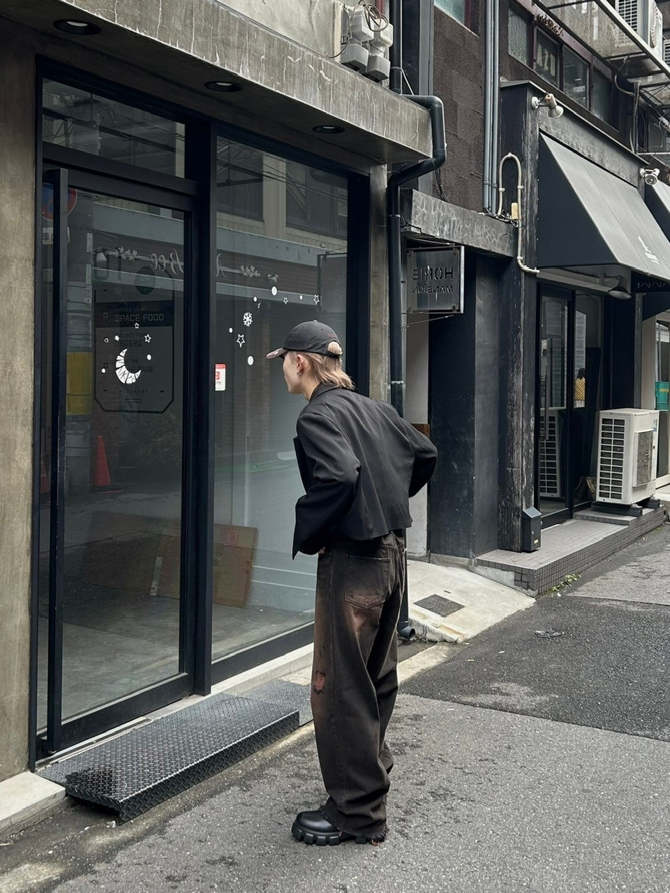 大阪店WEB限定受注制【Chikashitsu +】vintage like denim pants