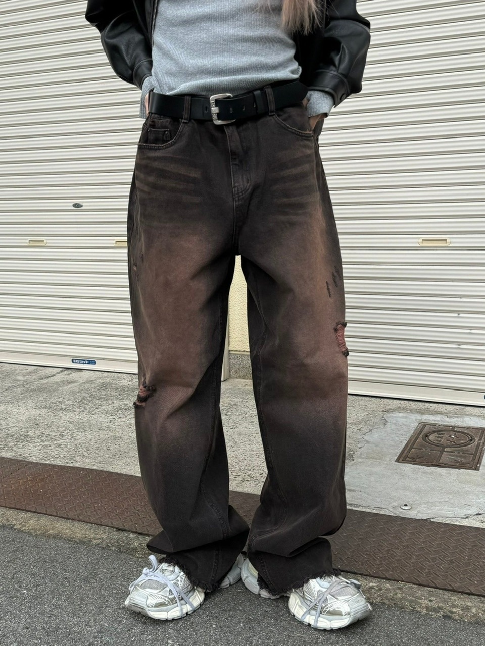 大阪店WEB限定受注制【Chikashitsu +】vintage like denim pants