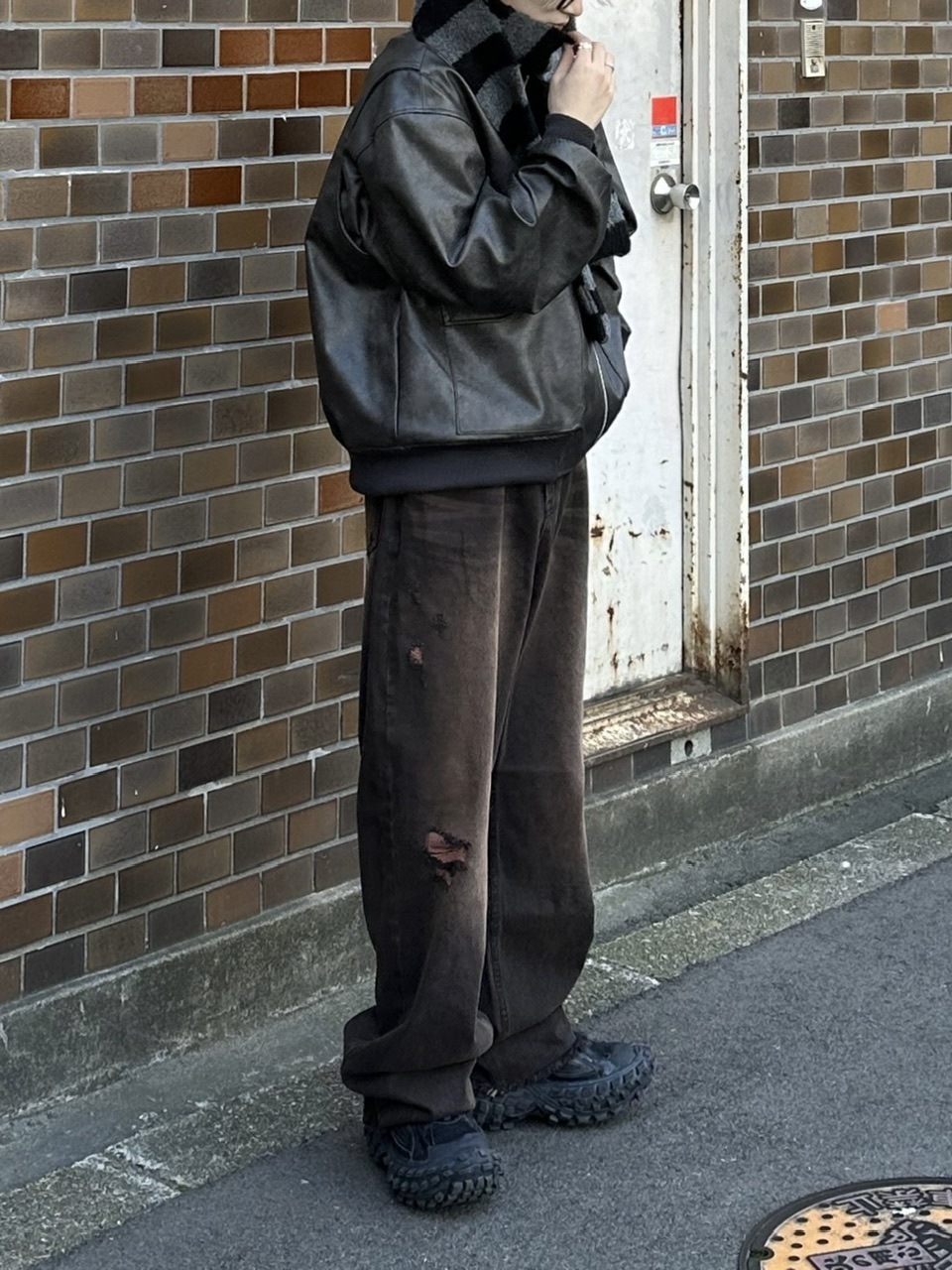 大阪店WEB限定受注制【Chikashitsu +】vintage like denim pants