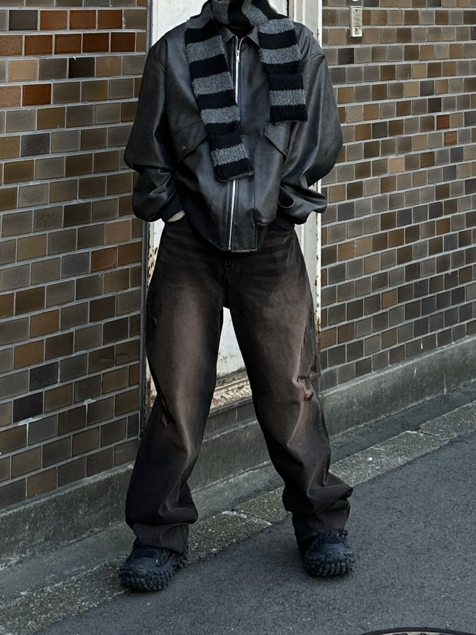 大阪店WEB限定受注制【Chikashitsu +】vintage like denim pants