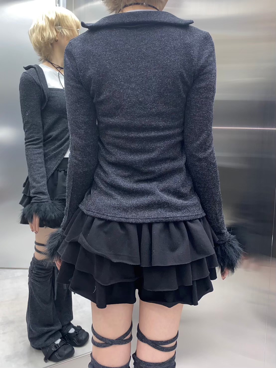 受注制【nmtc +】fur borero cardigan (2color)