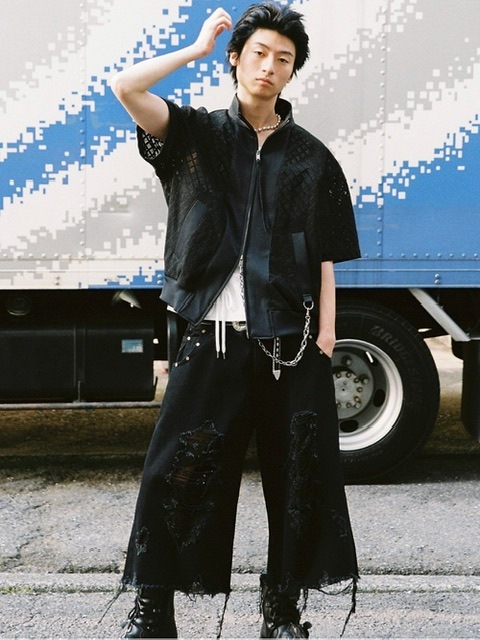 パンツ ESC STUDIO damage washing culotte pants ESC STUDIO】damage washing culotte pants | OUR BRAND,ESC
