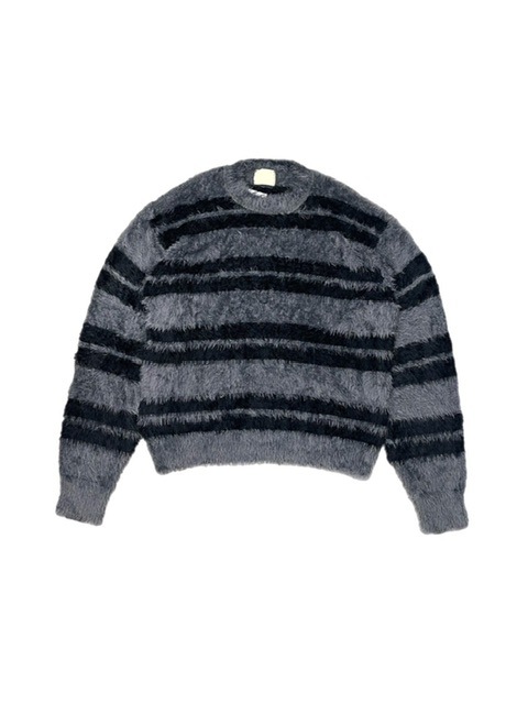 ドイリー859   chiru 受注制【Chikashitsu +】hairy border knit (3color