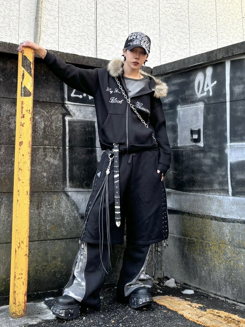 Never mind the XU】fur zip up hoodie (2color) | OUR BRAND,Never