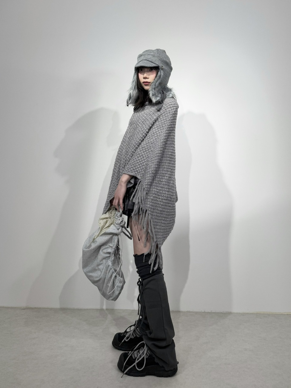 Nerd out XU】Shiny drawcode tote bag (2color) / 【ナード