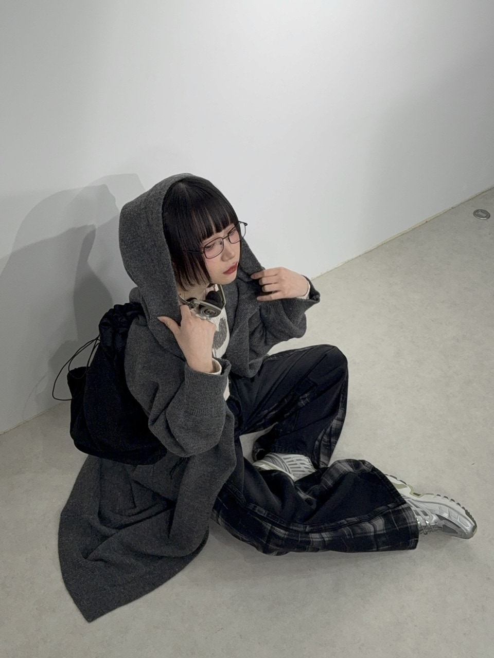 Nerd out XU】Shiny drawcode tote bag (2color) / 【ナード