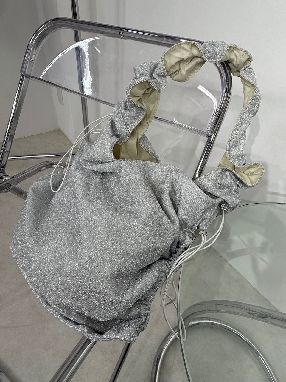 受注制【Nerd out XU】Shiny drawcode tote bag (2color) / 【ナード