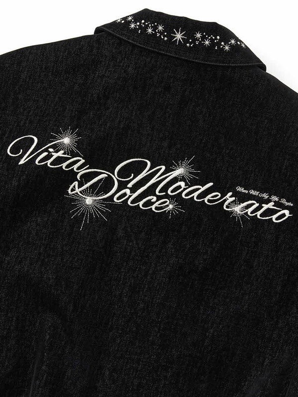 DNSR】Embroidered Velvet Denim Jacket | OUR BRAND,DNSR