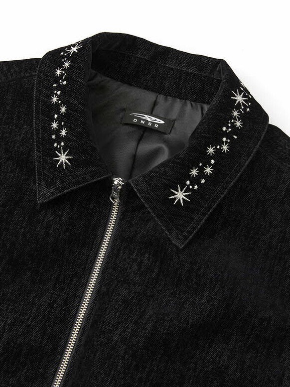 DNSR ■ Embroidered Velvet Denim Jacket デニムジャケット DNSR】Embroidered Velvet Denim Jacket | OUR BRAND,DNSR