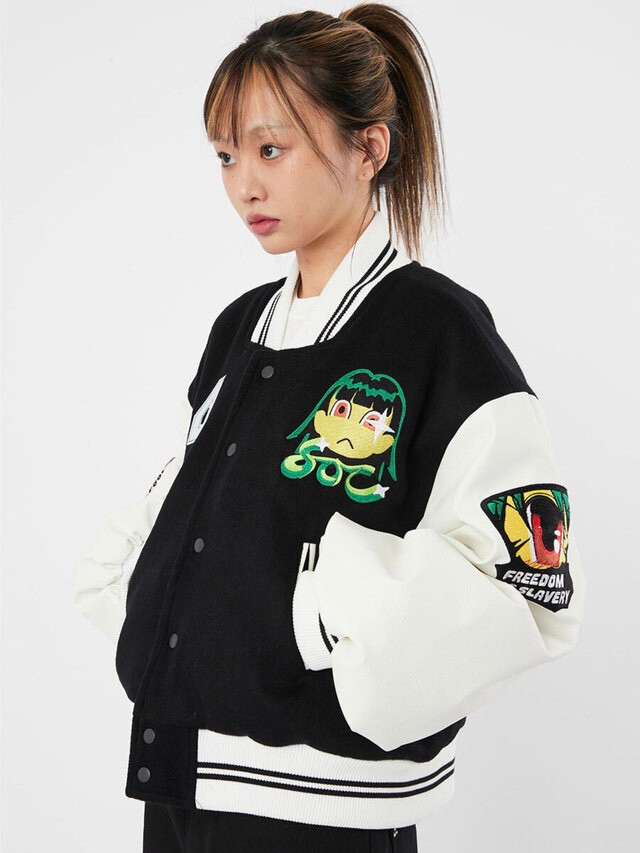 SUNDAY OFF CLUB】1984 Short varsity jacket | OUR BRAND