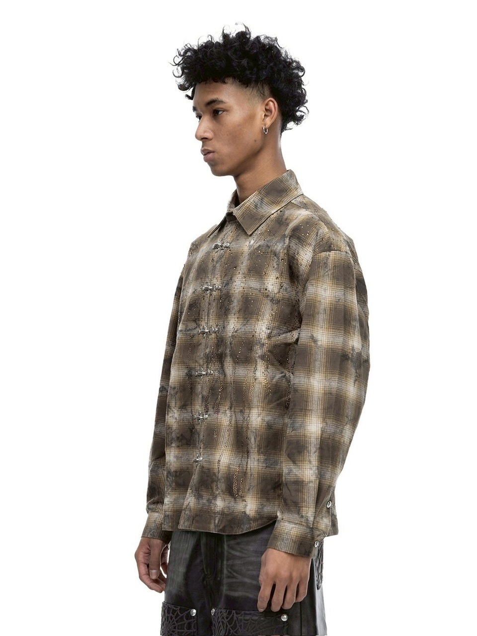 【The Boy Has No Patience】T-SHIRT The Boy Has No Patience】PRINTED BONE WITH SWORD L/S TEE