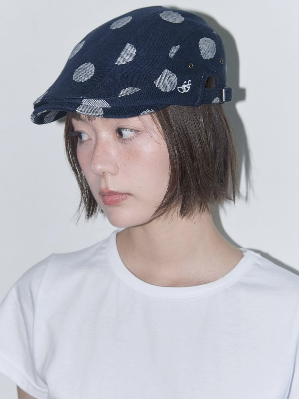 【FANCY CLUB】Angel Dot Hunting Cap / 【ファンシークラブ】エンジェルドットハンチング帽子