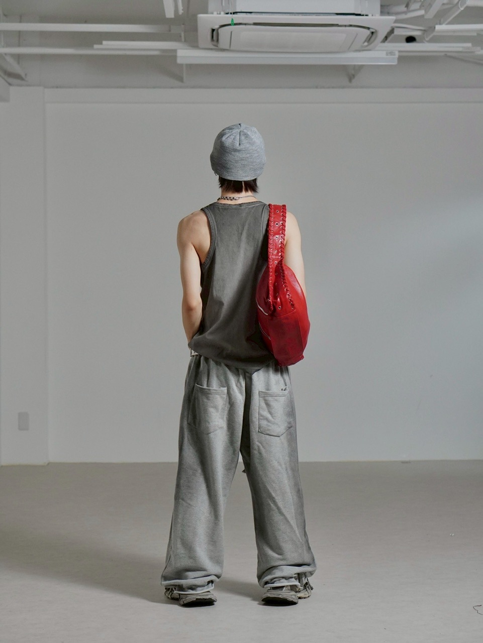受注制【Chikashitsu +】dirty wash sleeveless / 【チカシツプラス】ダーティウォッシュタンクトップ (2color)