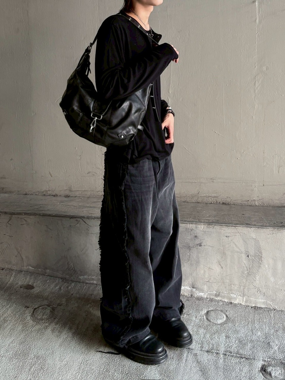 大阪店WEB限定受注制【Chikashitsu +】vintage eyelet shoulder bag